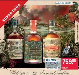 Makro DON PAPA 7 Y. O.** 40 % nabídka