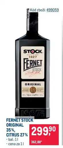 Makro Fernet Stock Original nabídka