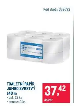 Makro Toaletní papír Jumbo 2vrstvý nabídka
