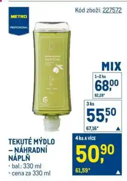 Makro Tekuté mýdlo – náhradní náplň nabídka