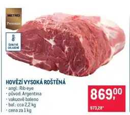 Makro Hovězí vysoká roštěná nabídka