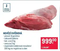 Makro Hovězí svíčková nabídka