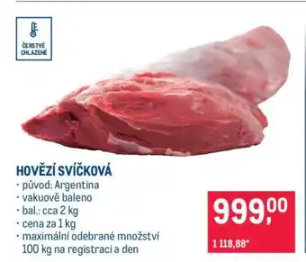 Makro Hovězí svíčková nabídka