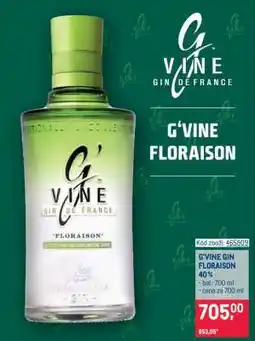 Makro G’VINE GIN FLORAISON 40 % nabídka