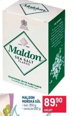 Makro Maldon mořská sůl nabídka