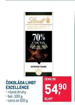 Makro Čokoláda Lindt Excellence nabídka