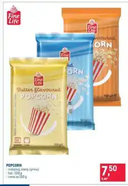 Makro Popcorn nabídka
