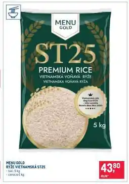 Makro MENU GOLD RÝŽE VIETNAMSKÁ ST25 nabídka