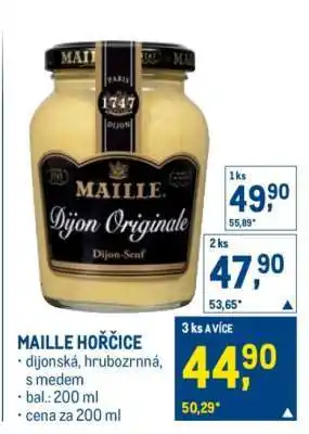 Makro Maille hořčice nabídka