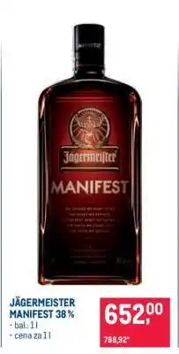 Makro JÄGERMEISTER MANIFEST 38% nabídka