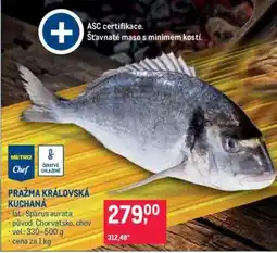 Makro Pražma královská kuchaná nabídka