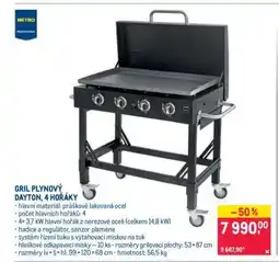 Makro GRIL PLYNOVÝ DAYTON, 4 HOŘÁKY nabídka
