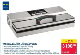 Makro VAKUOVÁ BALIČKA LIŠTOVÁ GVS1140 nabídka