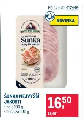 Makro Šunka nejvyšší jakosti nabídka