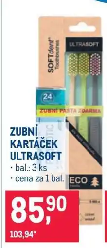 Makro ZUBNÍ KARTÁČEK ULTRASOFT nabídka