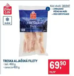Makro Treska aljašská filety nabídka