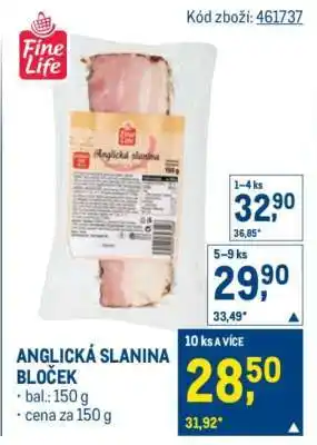 Makro ANGLICKÁ SLANINA BLOČEK nabídka