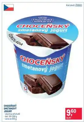 Makro Choceňský smetanový jogurt nabídka