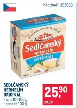 Makro Sedlčanský Hermelín Originál nabídka