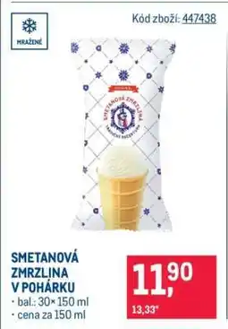 Makro SMETANOVÁ ZMRZLINA V POHÁRKU nabídka