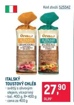 Makro Italský toustový chléb nabídka