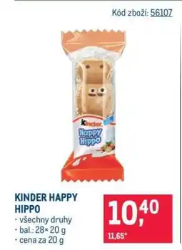 Makro Kinder Happy Hippo nabídka
