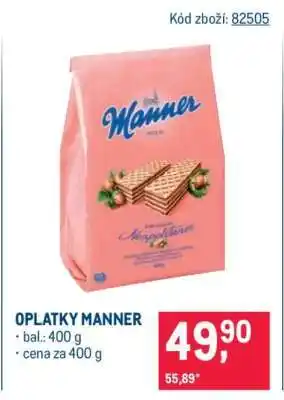 Makro Oplatky Manner nabídka
