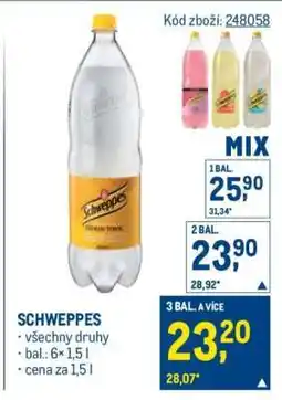 Makro Schweppes nabídka
