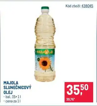 Makro Majola Slunečnicový olej nabídka