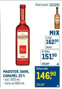 Makro MAGISTER, DARK, CARAMEL 22% nabídka