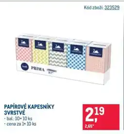 Makro Papírové kapesníky 3vrstvé nabídka