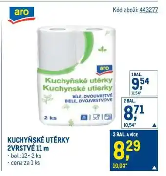 Makro KUCHYŇSKÉ UTĚRKY 2VRSTVÉ 11 m nabídka