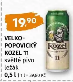 Terno VELKOPOPOVICKÝ KOZEL 11 světlé pivo ležák nabídka