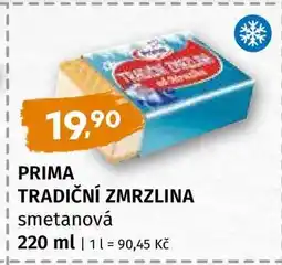 Terno Prima Tradiční Zmrzlina nabídka