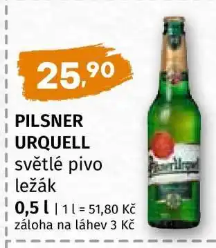Terno Pilsner Urquell nabídka