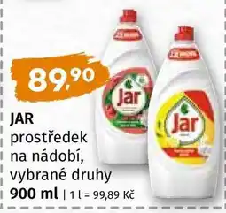 Terno JAR prostředek na nádobí vybrané druhy nabídka