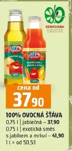 Terno 100% OVOCNÁ ŠŤÁVA nabídka