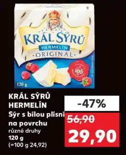 Kaufland Král Sýrů Hermelín nabídka