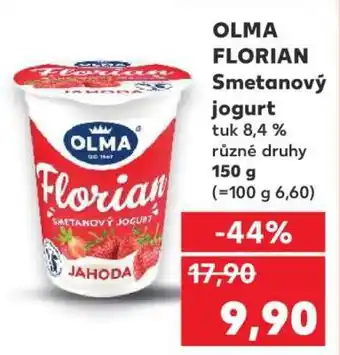 Kaufland Olma Florian smetanový jogurt nabídka