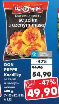 Kaufland DON PEPPE Knedlíky se zelím a uzeným masem nabídka