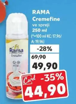Kaufland RAMA Cremefine ve spreji 250 ml nabídka