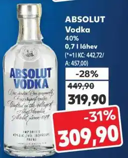 Kaufland Absolut Vodka nabídka