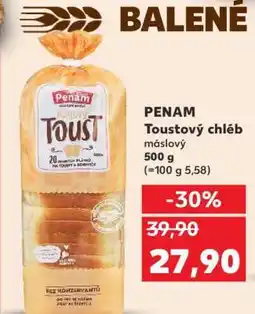 Kaufland PENAM Toustoý chléb máslový nabídka