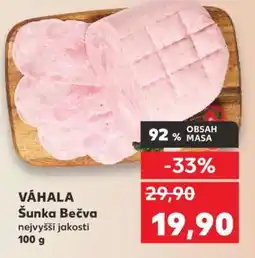 Kaufland VÁHALA Šunka Bečva nabídka