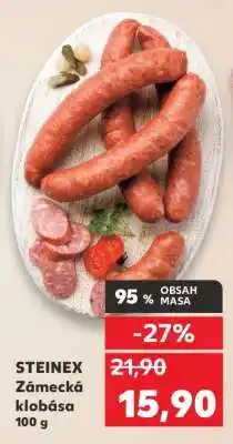 Kaufland STEINEX Zámecká klobása 100 g nabídka