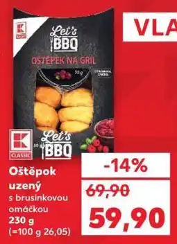 Kaufland Oštěpok uzený s brusinkovou omáčkou nabídka