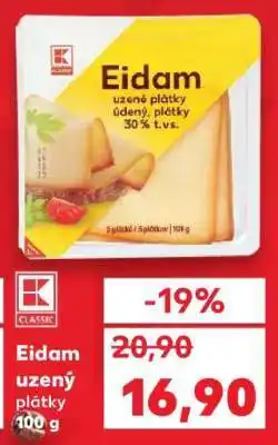 Kaufland Eidam uzený plátky • 100 g nabídka