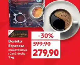 Kaufland Barista Espresso zrnková káva různé druhy 1 kg nabídka