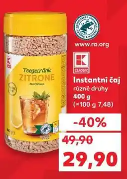 Kaufland Instantní čaj různé druhy nabídka