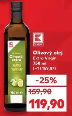 Kaufland Olivový olej Extra Virgin 750 ml nabídka